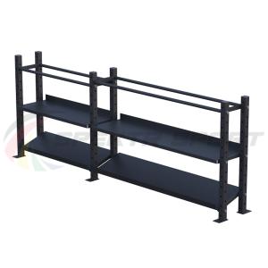 Купить Модульный стеллаж для гантелей, гирь и медболов 3180х430х1200 (2 секции) в Острогожске 